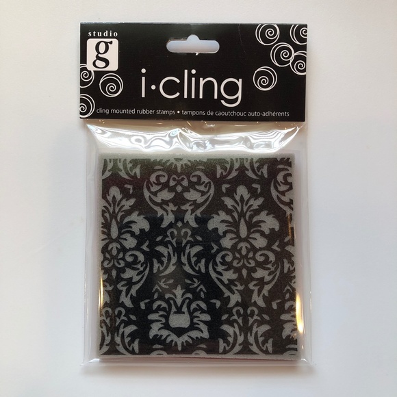STUDIO G Floral + Baroque i-Cling Foam Cling Rubber Stamps Set of 2, RARE, NEW! - Picture 9 of 12